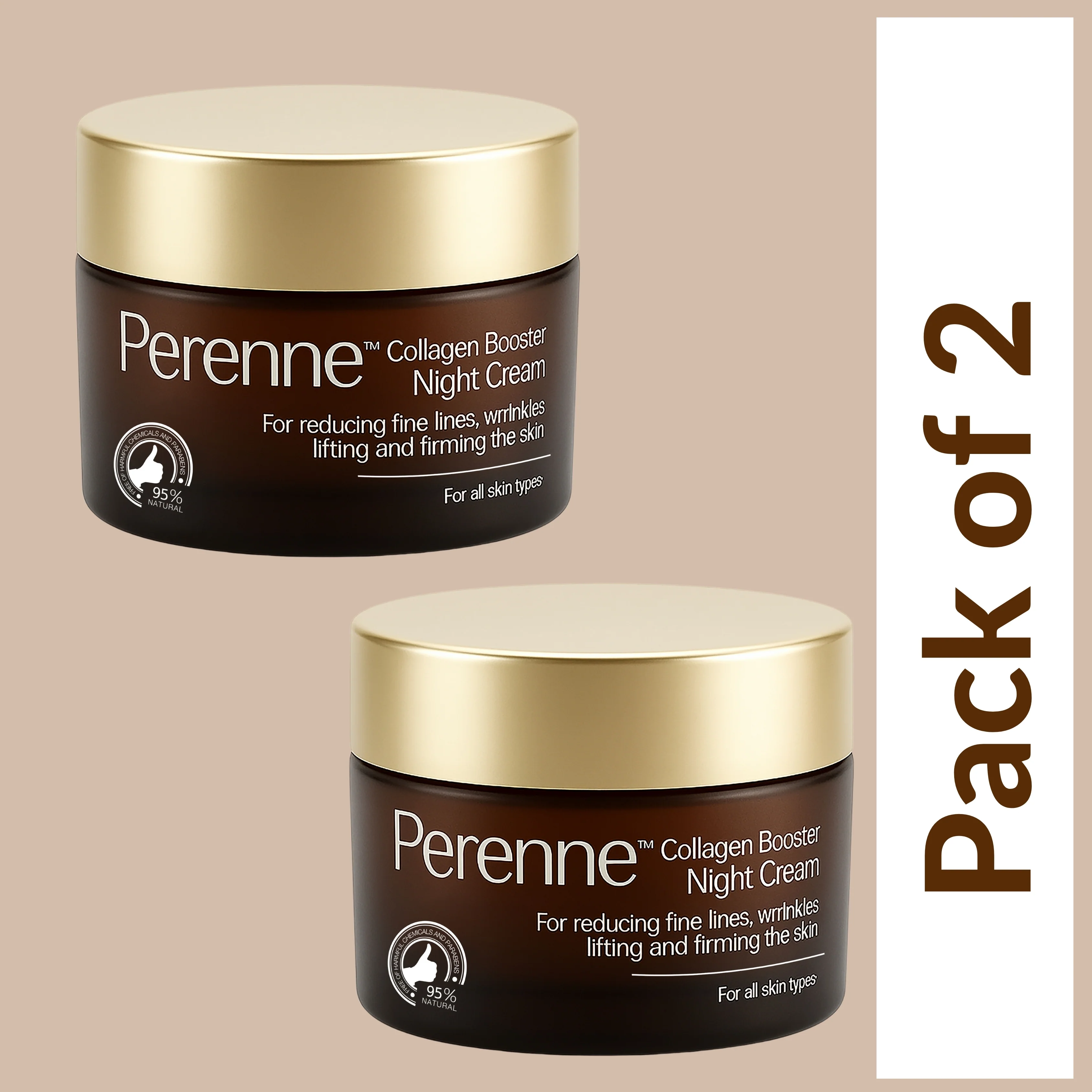Perenne Collagen Booster Night Cream | Best Anti-Aging Night Cream for Men & Women | Retinol, Tripeptides, Hyaluronic Acid & Swiss Apple Stem Cells | Lifts, Firms, Reduces Wrinkles & Fine Lines | Deep Hydration & Skin Repair | Paraben Free (50g) - Image 10