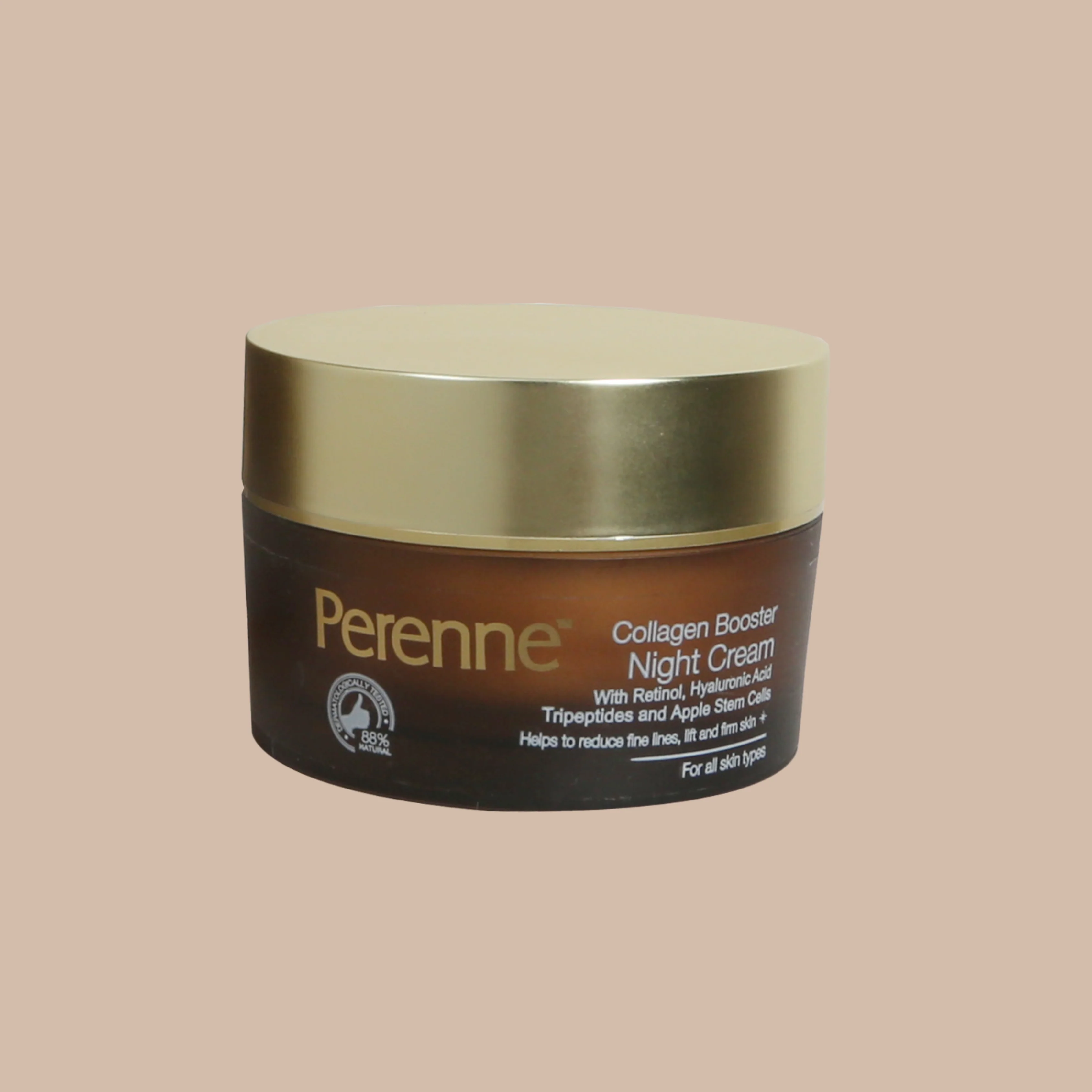 Perenne Collagen Booster Night Cream | Best Anti-Aging Night Cream for Men & Women | Retinol, Tripeptides, Hyaluronic Acid & Swiss Apple Stem Cells | Lifts, Firms, Reduces Wrinkles & Fine Lines | Deep Hydration & Skin Repair | Paraben Free (50g) - Image 9