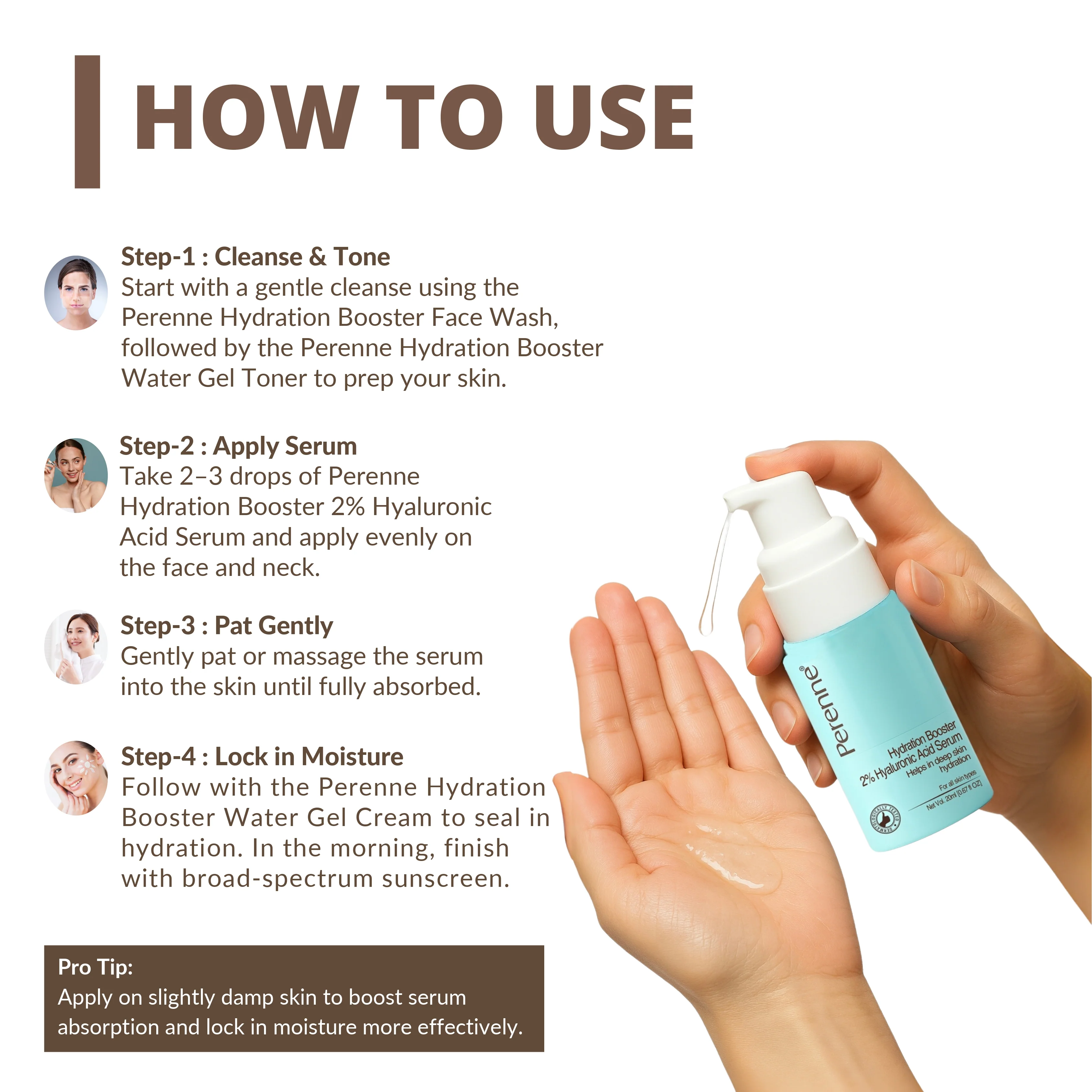 Combo Pack of Sulphate-Free Hydration Booster Face Wash & Hydration Booster 2% Hyaluronic Acid Serum (100ml x 20ml) - Image 7