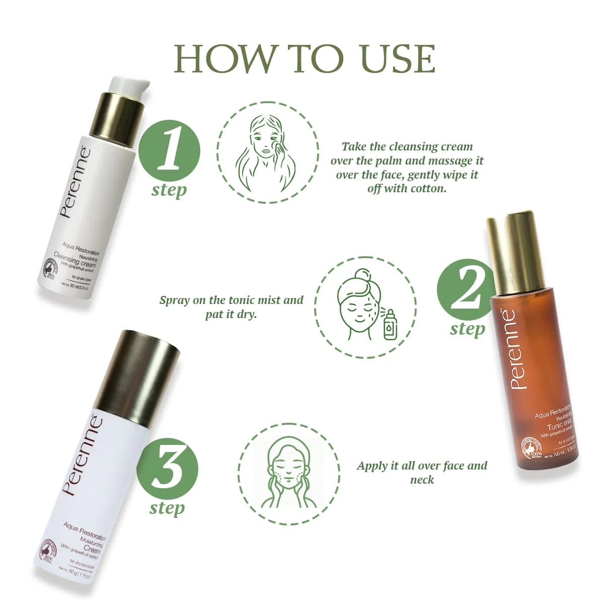 Aqua Restoration CTM kit with Shea butter, Grapefruit & Aloe Vera Extract - Image 3