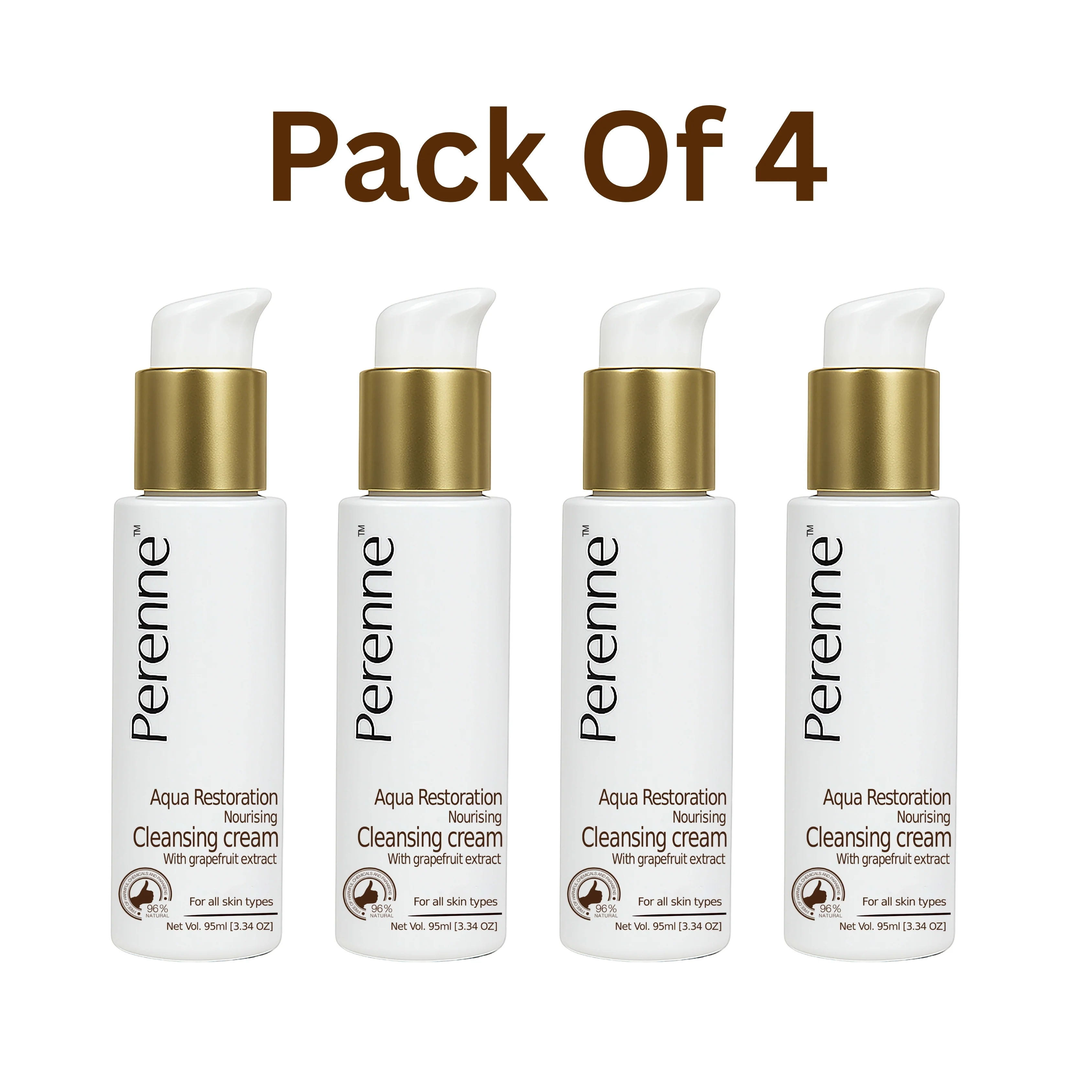 Pack Of 4 Aqua Restoration Nourishing Cleansing Cream (95ml x 4)