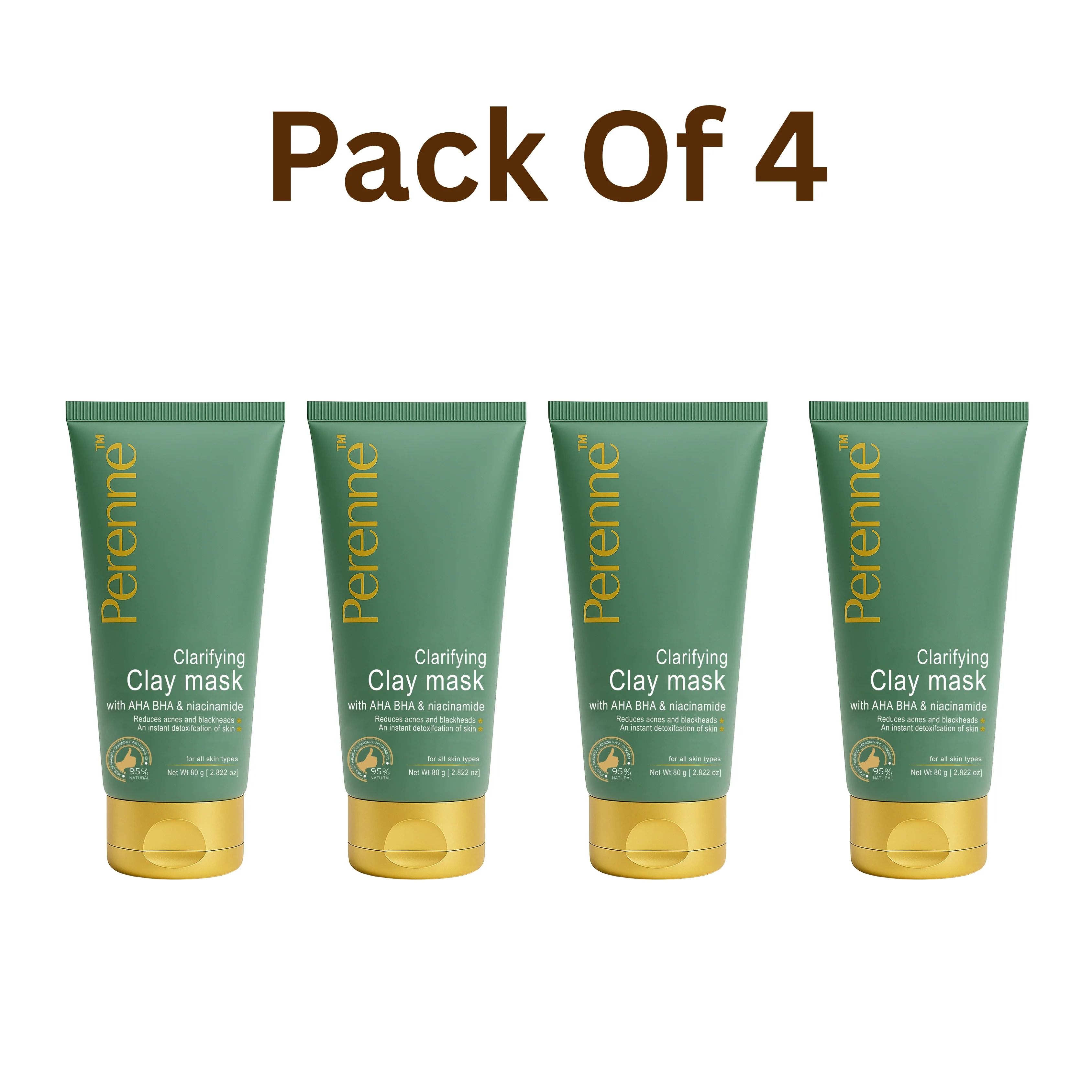 Pack Of 4 Clarifying Clay Mask (80gm x 4)