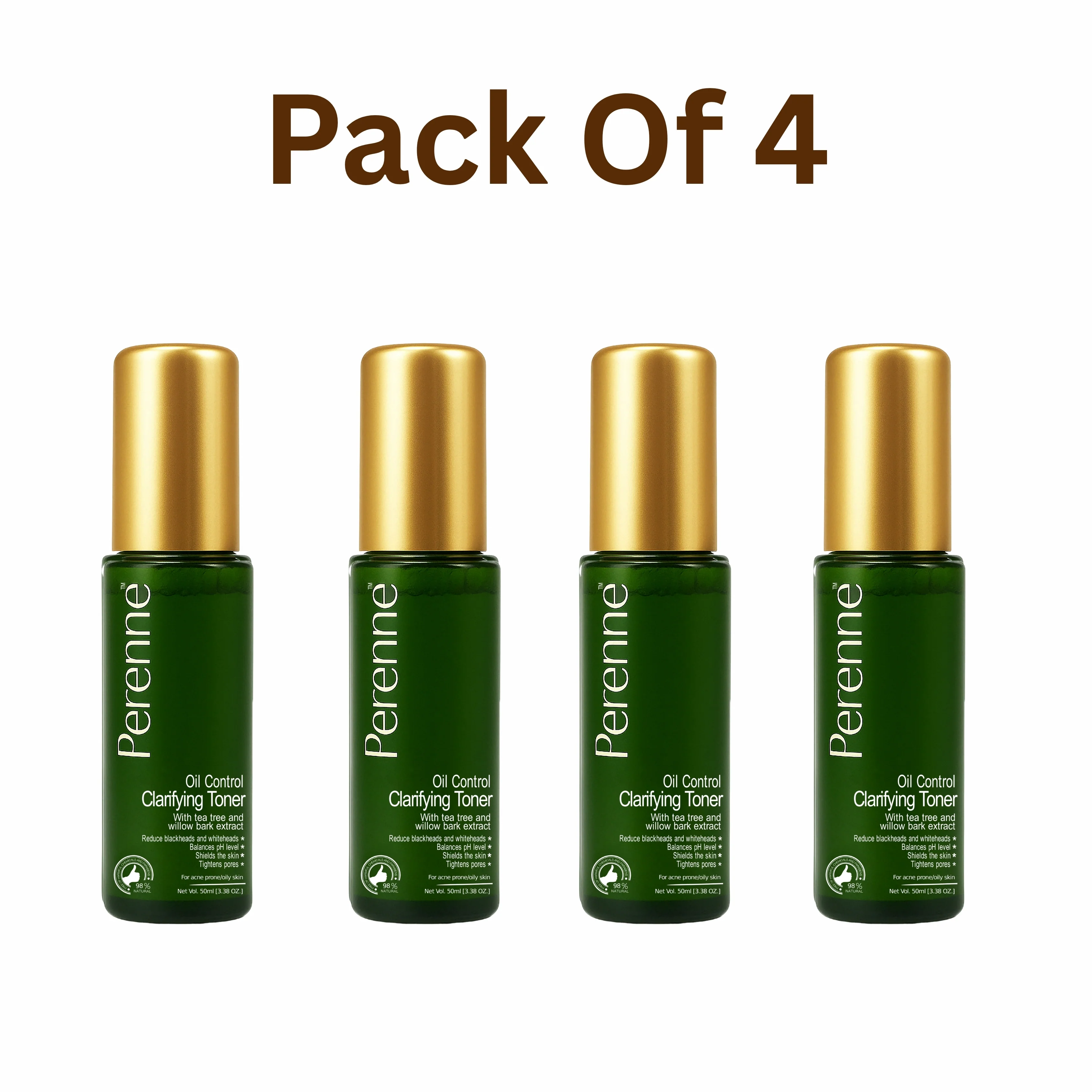 Pack Of 4 Clarifying Oil Control Toner