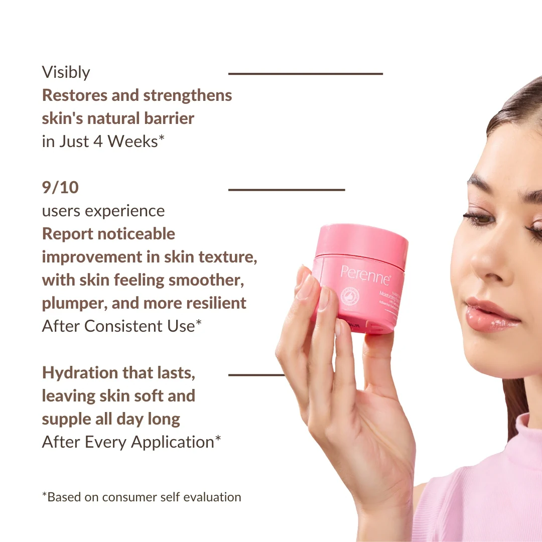 Perenne Barrier Skin Repair Moisturizing Face Cream with 5 Essential Ceramides, Niacinamide (Vitamin B3), Hyarulonic Acid, Vitamin F Complex (Omega 6 & 9) | Helps To Restore & Nourish Skin's Natural Barrier | Dermatologically Tested | For All Skin Types - Image 5