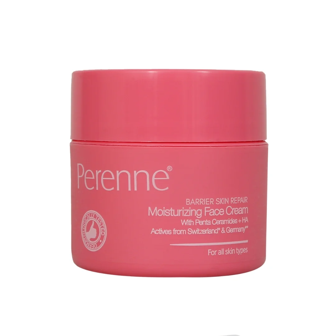 Perenne Barrier Skin Repair Moisturizing Face Cream with 5 Essential Ceramides, Niacinamide (Vitamin B3), Hyarulonic Acid, Vitamin F Complex (Omega 6 & 9) | Helps To Restore & Nourish Skin's Natural Barrier | Dermatologically Tested | For All Skin Types - Image 8