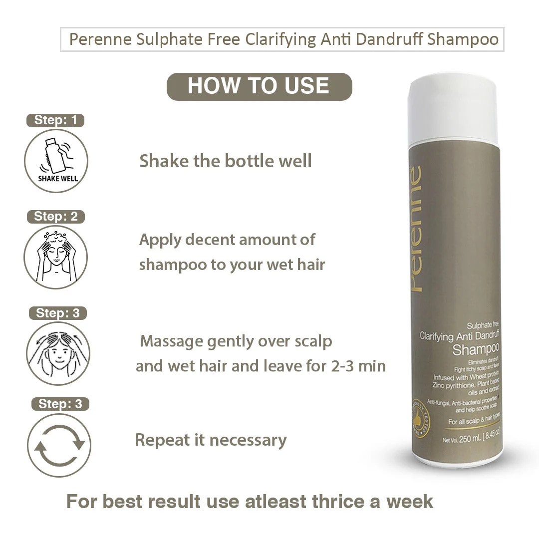 Perenne Clarifying Anti-Dandruff Hair Strengthening Combo - Image 3
