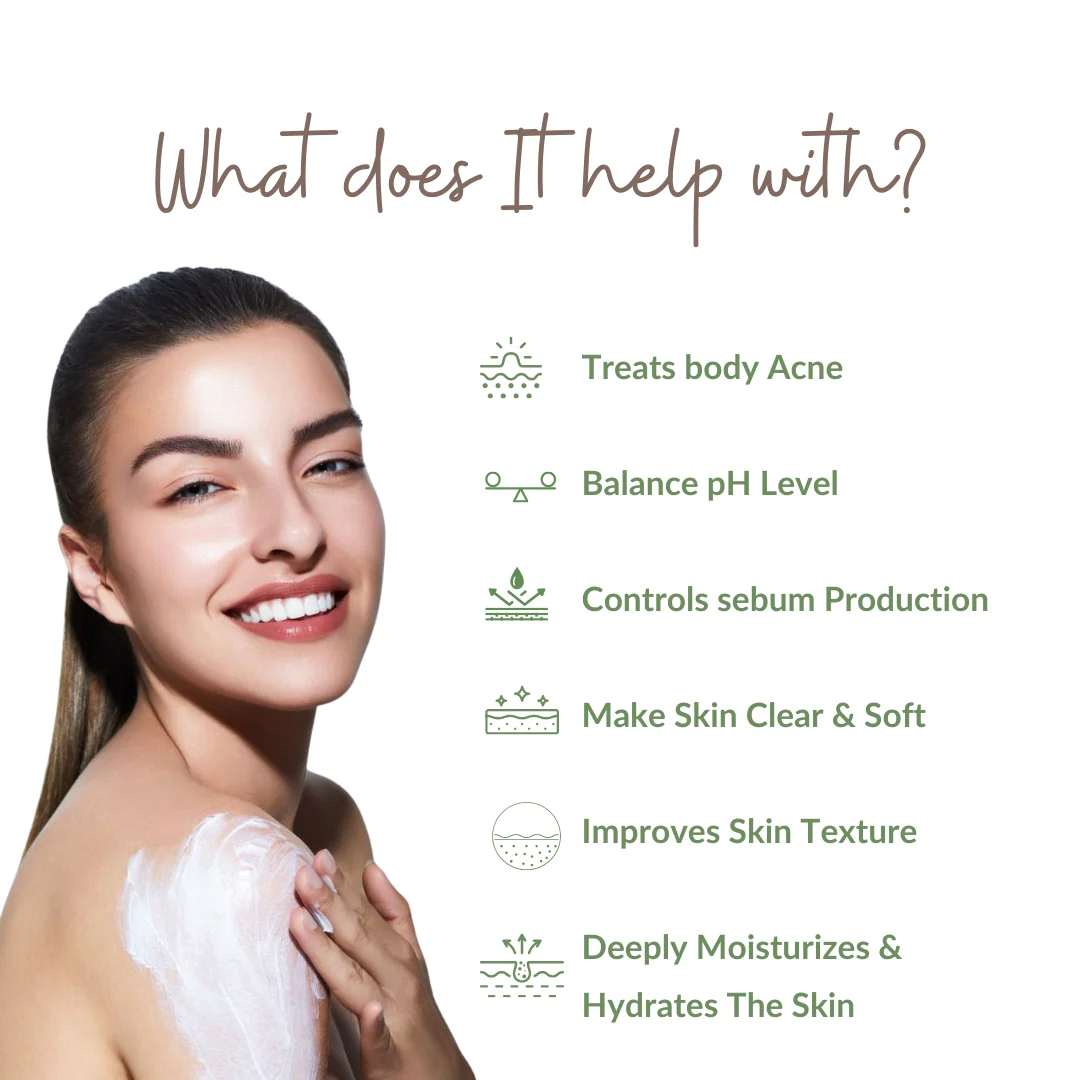 Perenne Clarifying Body Lotion | 2% Salicylic Acid, 3% Niacinamide & Hyaluronic Acid | Fights Body Acne | Hydrates & Repairs Skin Barrier | Lightweight & Fast Absorbing (250ml) - Image 3