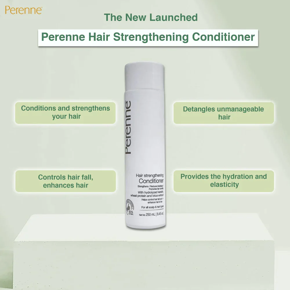 Perenne Clarifying Anti-Dandruff Hair Strengthening Kit including Clarifying  Anti-Dandruff Shampoo, Hair Strengthening Conditioner,  Hair Strengthening Oil, Hair Strengthening Serum & Hair Strengthening Mask | For Dandruff, Hair Fall & Hair Growth. - Image 3