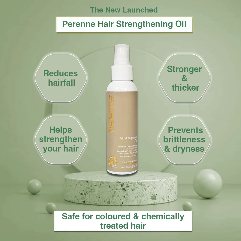 Perenne Clarifying Anti-Dandruff Hair Strengthening Kit including Clarifying  Anti-Dandruff Shampoo, Hair Strengthening Conditioner,  Hair Strengthening Oil, Hair Strengthening Serum & Hair Strengthening Mask | For Dandruff, Hair Fall & Hair Growth. - Image 4