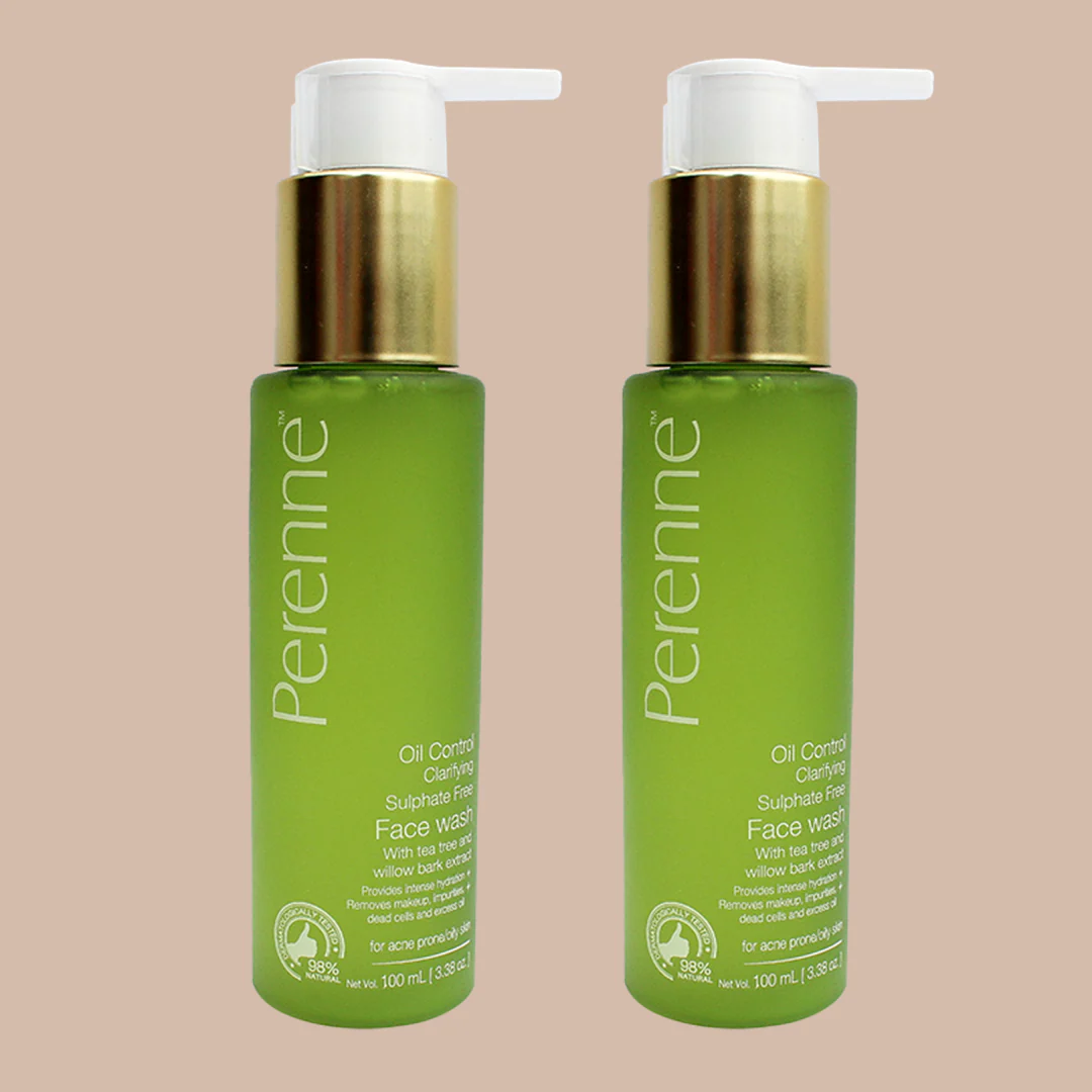 Perenne Oil Control Clarifying Face wash | Anti-Acne & Deep Pore Cleansing |Tea Tree & Willow Bark Extract | Glycolic Acid | Sulphate-Free & Oil-Free | For Acne-Prone and Oily Skin (100ml) - Image 8