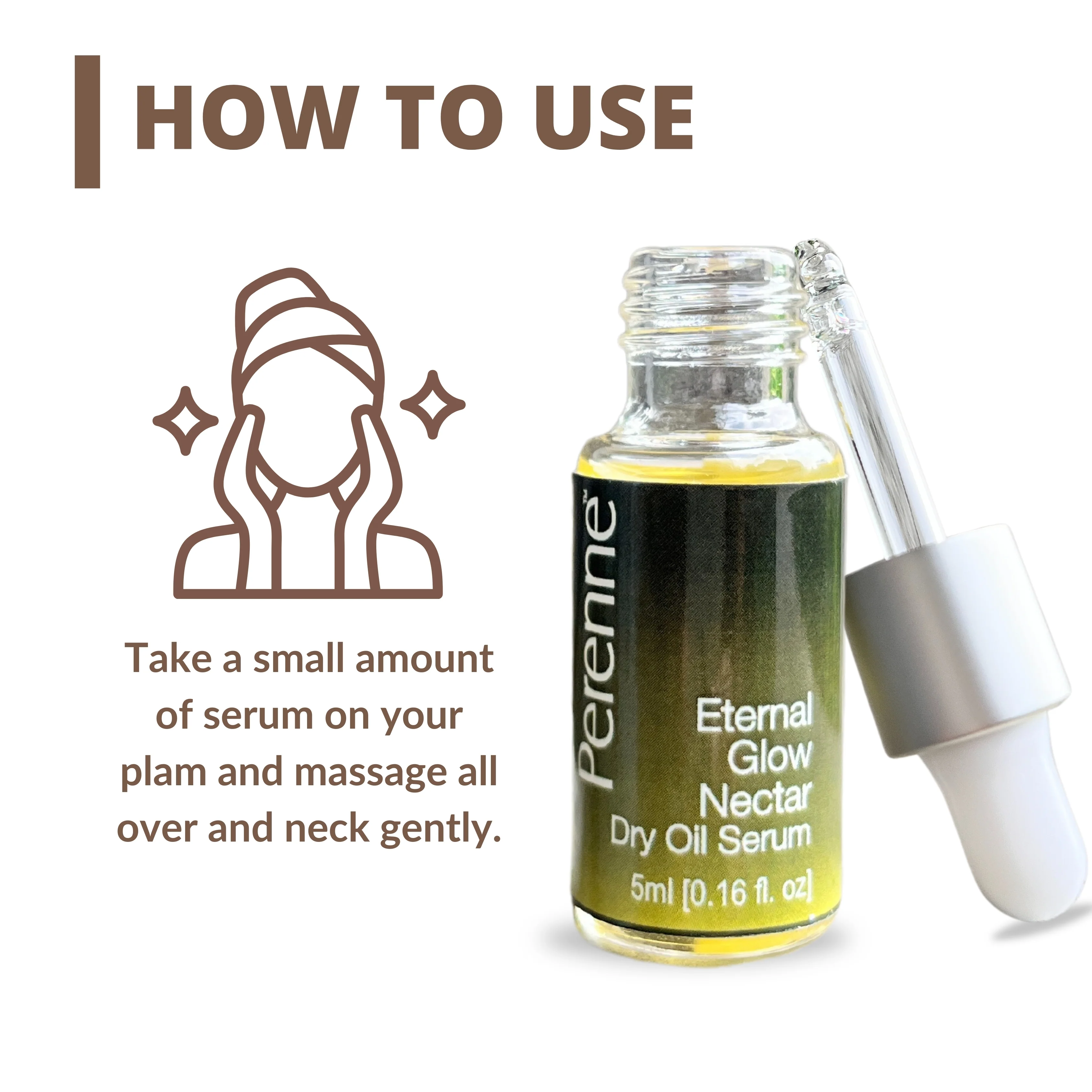 Perenne Eternal Glow Nectar Dry Oil Serum | Glowing & Brightening | Prevents Digital Aging | Non-Greasy & Lightweight (5ml & 30ml) - Image 6