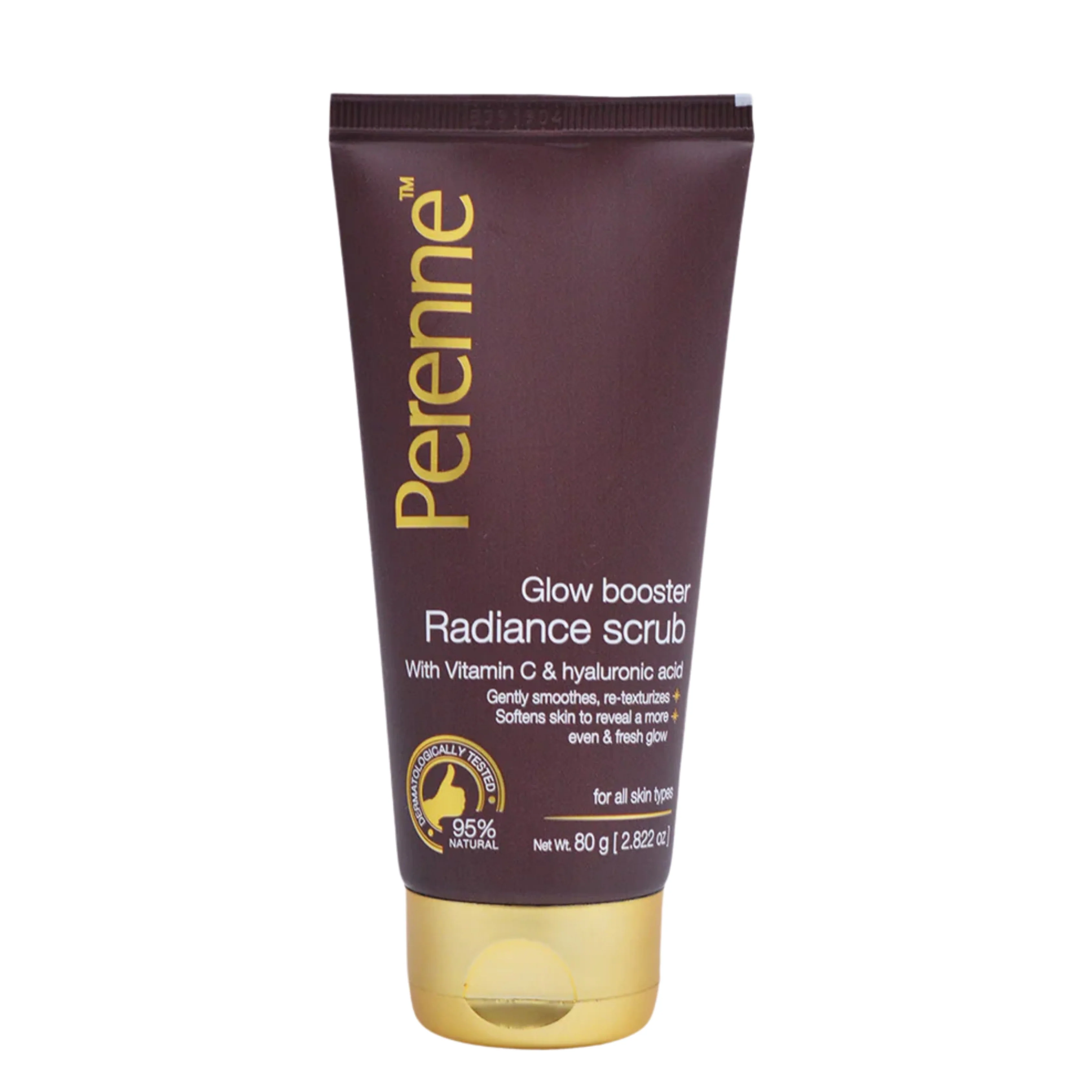 Glow Booster Radiance Scrub with Vitamin C & Hyaluronic Acid | Clean, Clear & Glowing Skin | Gently Smoothes, Re-Texturizes & Softens Skin | Men & Women | For All Skin Types (80g) - Image 8