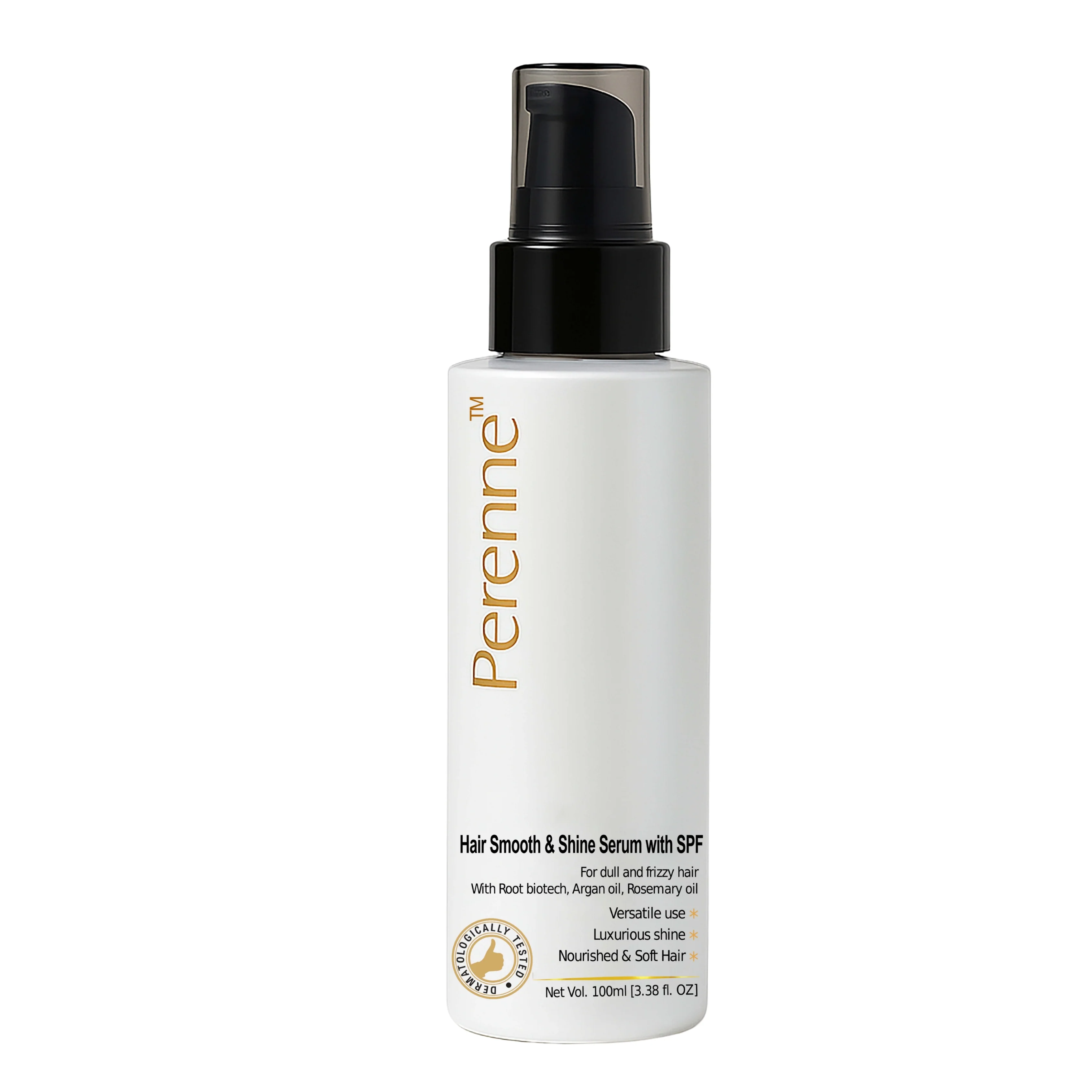 Perenne Hair Smooth and Shine Serum with SPF | Paraben & Sulphate Free| For Men & Women | All Hair Types | Controls Dry, Rough & Frizzy Hair| With Root biotech, Argan oil & Rosemary oil (100 ml) - Image 10