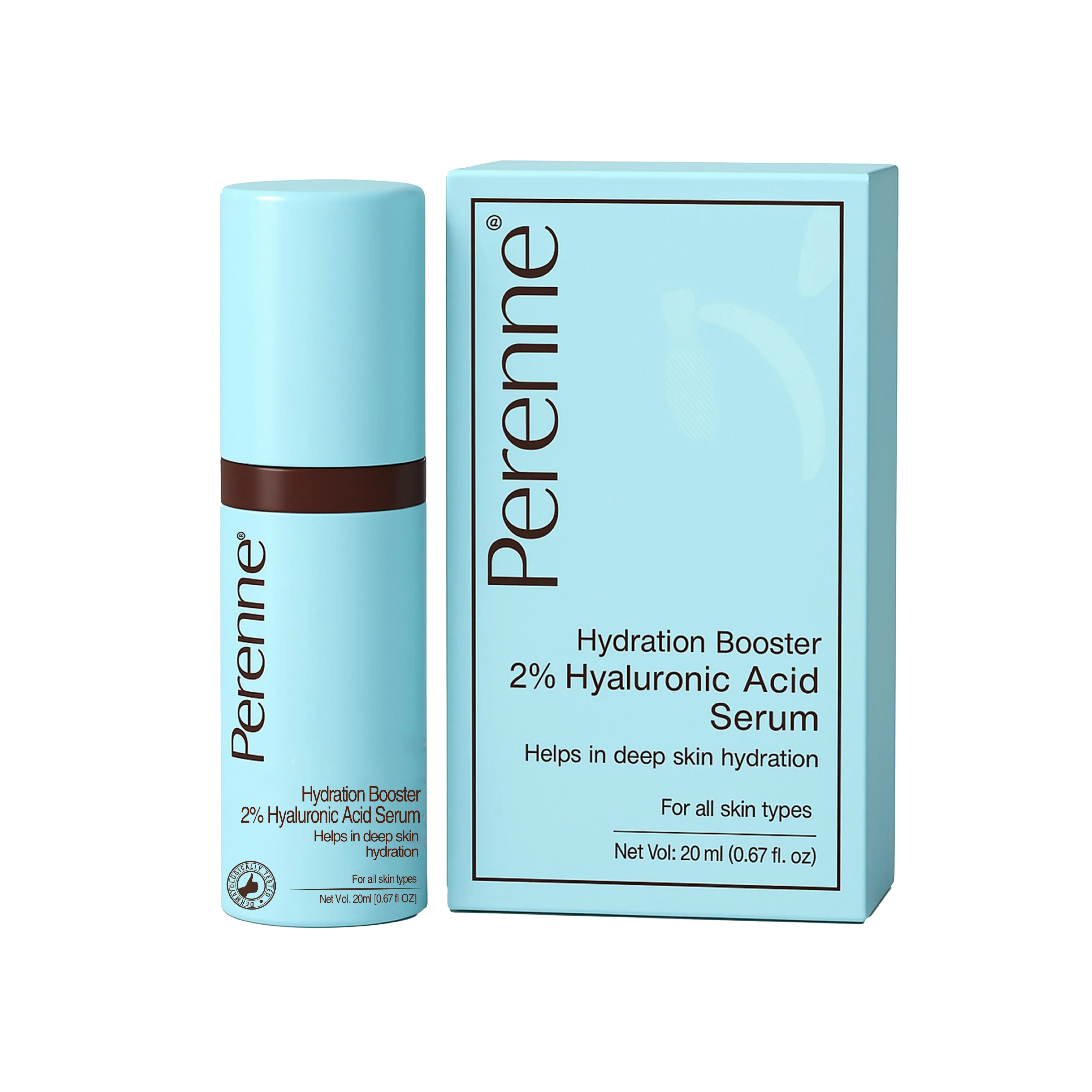 Perenne Hydration Booster 2% Hyaluronic Acid Serum With Swiss Glacier Water + Pentavitin® | Intense Hydration + Skin Plumping |Lightweight & Fast-Absorbing| 92% Natural | Dermatologically Tested | For All Skin Types 20 ml - Image 10