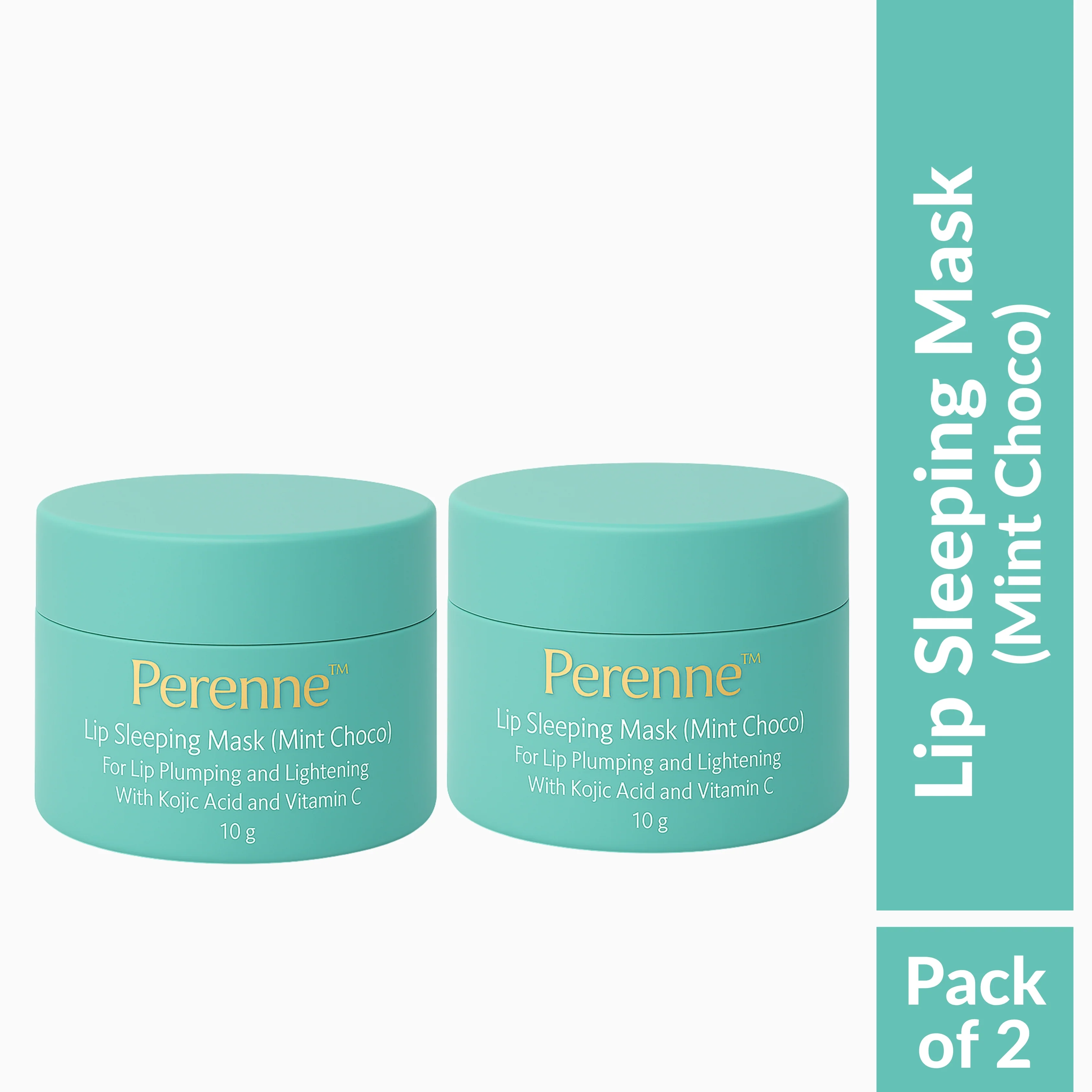 Perenne Lip Sleeping Mask (Mint Choco) | For Dry & Chapped Lips | Lip Plumping & Depigmentation | Hydrating & Nourishing | Kojic Acid & Vitamin C (10 gm) - Image 9
