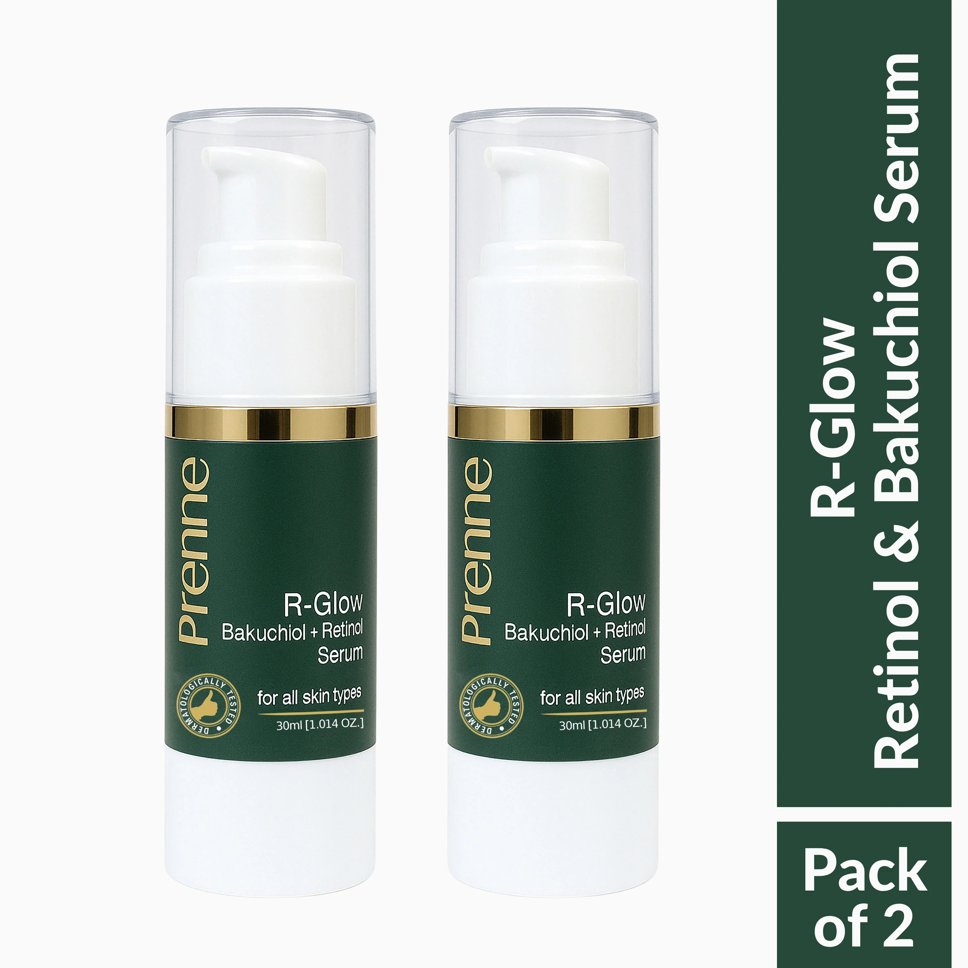 Perenne R-Glow Serum with Retinol & Bakuchiol | Encapsulated Retinol from Korea | Anti-Aging & Skin Firming | Hydrating & Collagen-Boosting | Dermatologically Tested (30ml) - Image 9