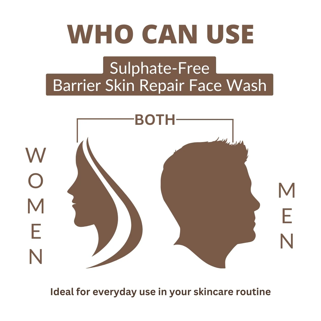 Perenne Sulphate Free Barrier Skin Repair Face Wash With 5 Essential Ceramides & Hyaluronic Acid | Improves skin texture | Repairs and strengthens the skin barrier | Dermatologically tested | Gentle for All Skin Types - Image 8