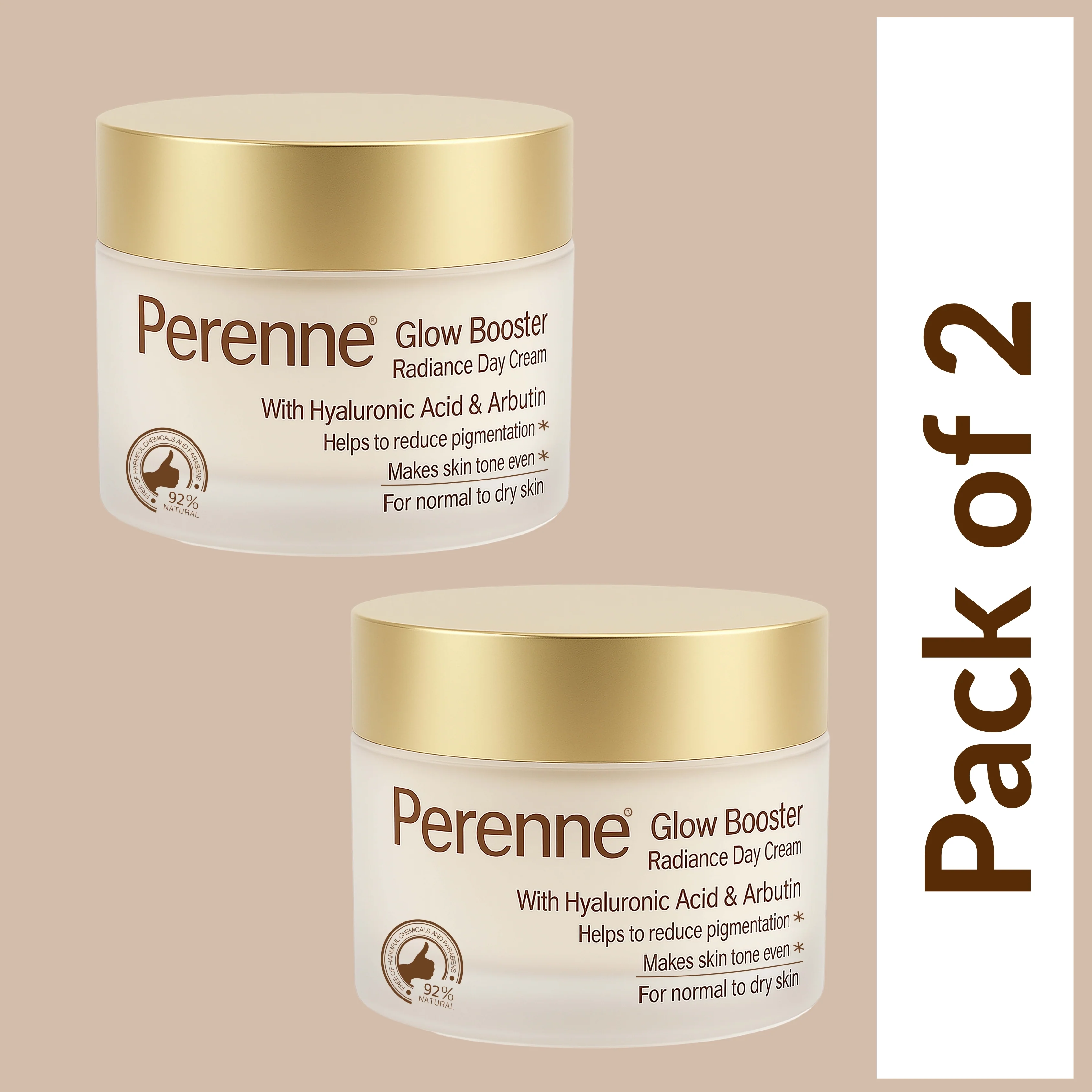 Perenne Glow Booster Radiance Day Cream | Natural Vitamin C, Green Tea & Licorice | Skin Lightening, Brightening & Depigmentation | Glowing Skin | Hydrating & Lightweight | For All Skin Types | Paraben-Free | Men & Women (50g) - Image 8